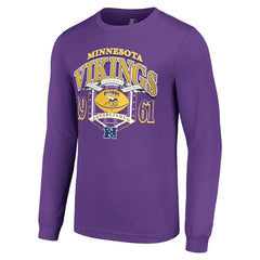 Minnesota Vikings Starter Retro Long Sleeve Graphic T-Shirt Purple | NFL