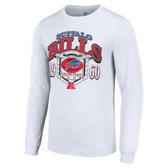 Buffalo Bills Starter Retro Long Sleeve Graphic T-Shirt White | NFL