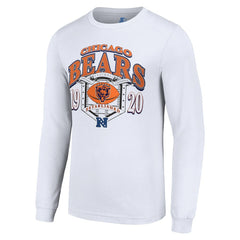 Chicago Bears Starter Retro Long Sleeve Graphic T-Shirt White | NFL