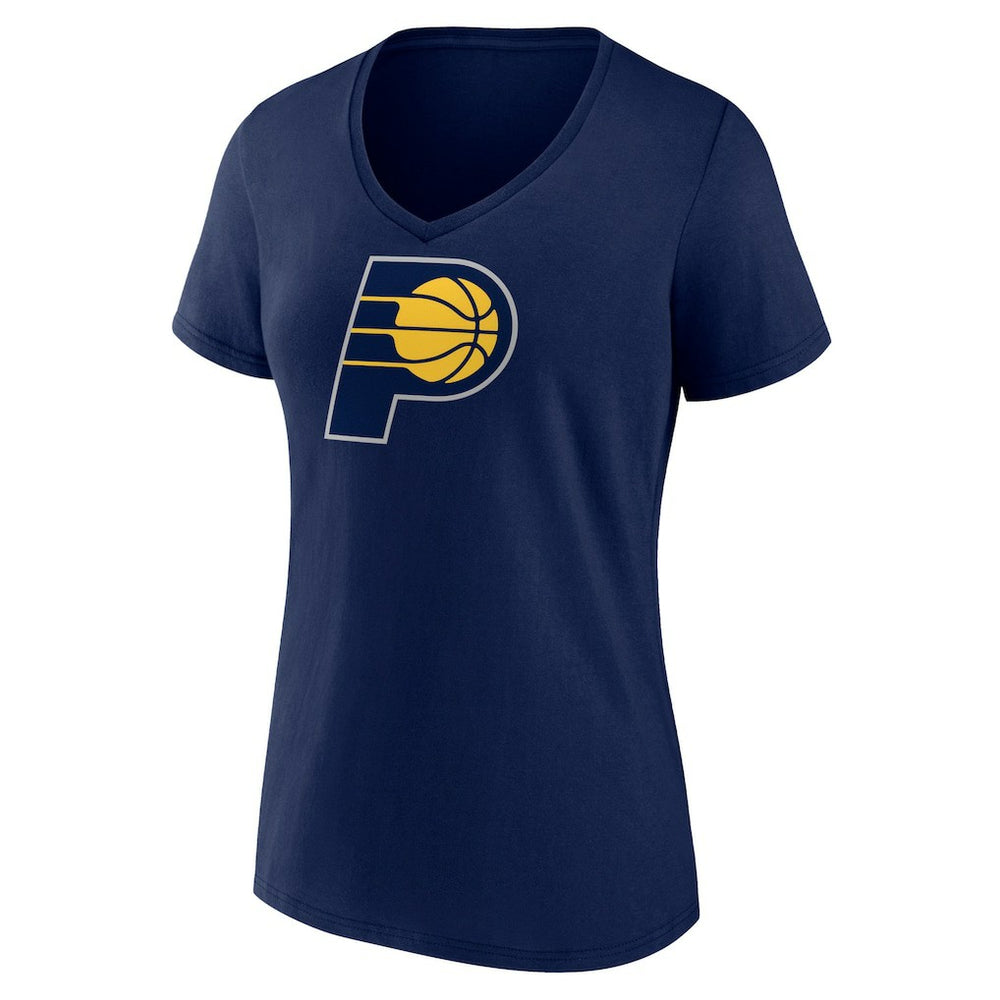 Indiana Pacers Women's Primary Logo V-Neck T-Shirt Navy - NBA