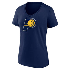 Indiana Pacers Women's Primary Logo V-Neck T-Shirt Navy - NBA