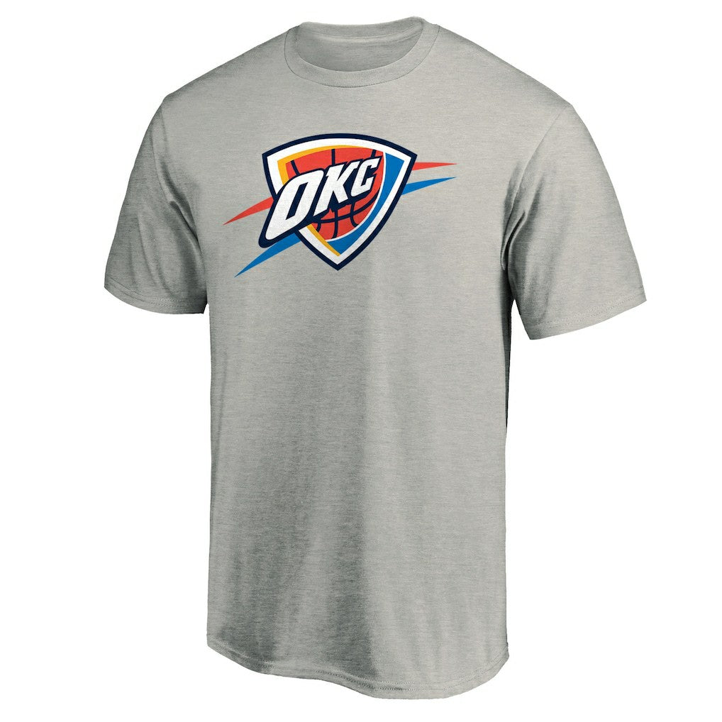 Oklahoma City Thunder Primary Logo T-Shirt Heather Gray - NBA
