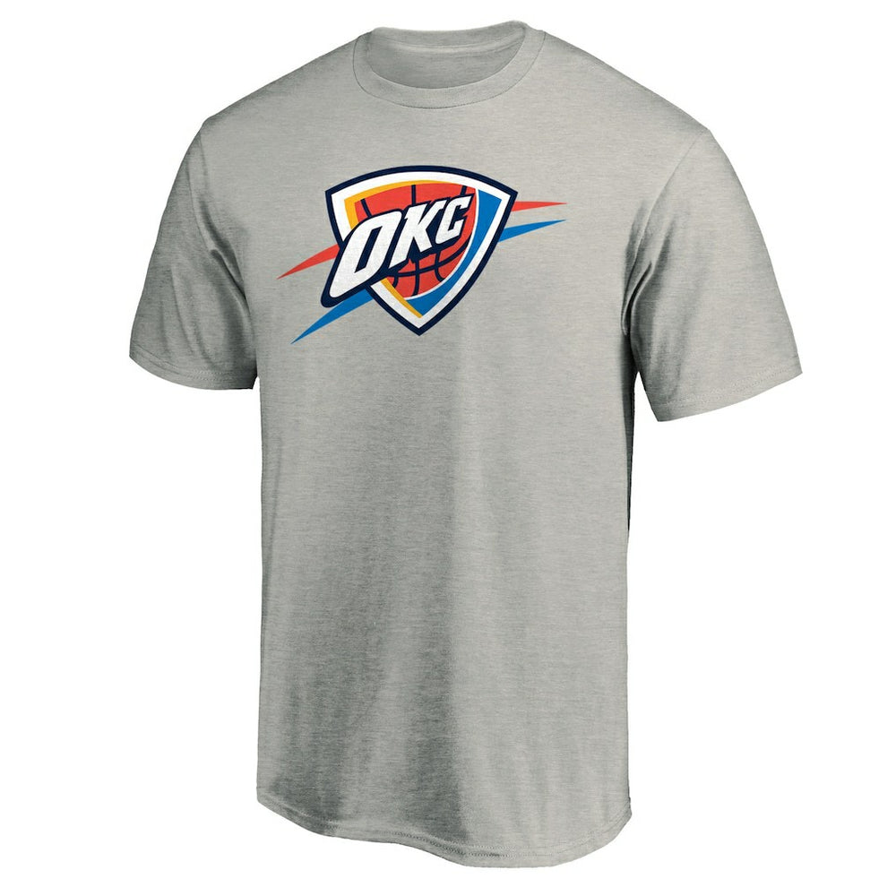 Oklahoma City Thunder Primary Logo T-Shirt Heather Gray - NBA