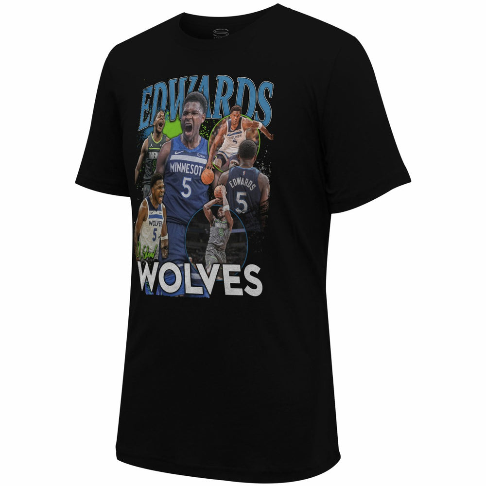 Anthony Edwards Minnesota Timberwolves Stadium Essentials Unisex Player Crossroads T-Shirt Black - NBA