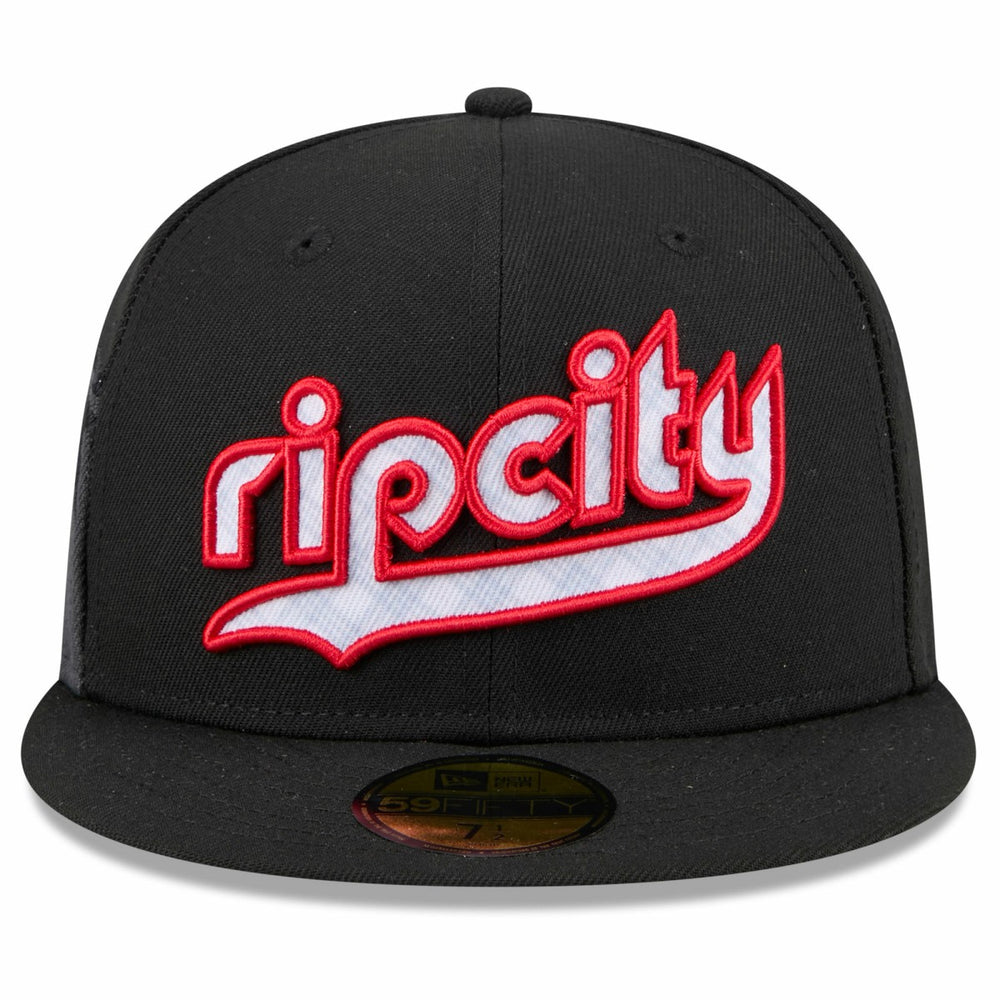 Portland Trail Blazers 2024/25 City Edition 59FIFTY Fitted Hat Black - NBA
