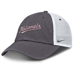 Washington Nationals Nike Wordmark Club Adjustable Trucker Hat - MLB