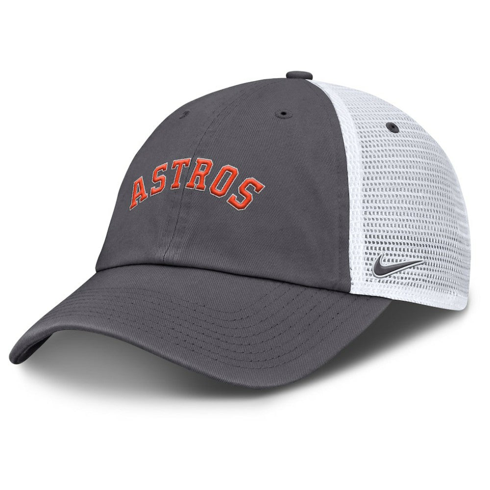 Houston Astros Nike Wordmark Club Adjustable Trucker Hat - MLB