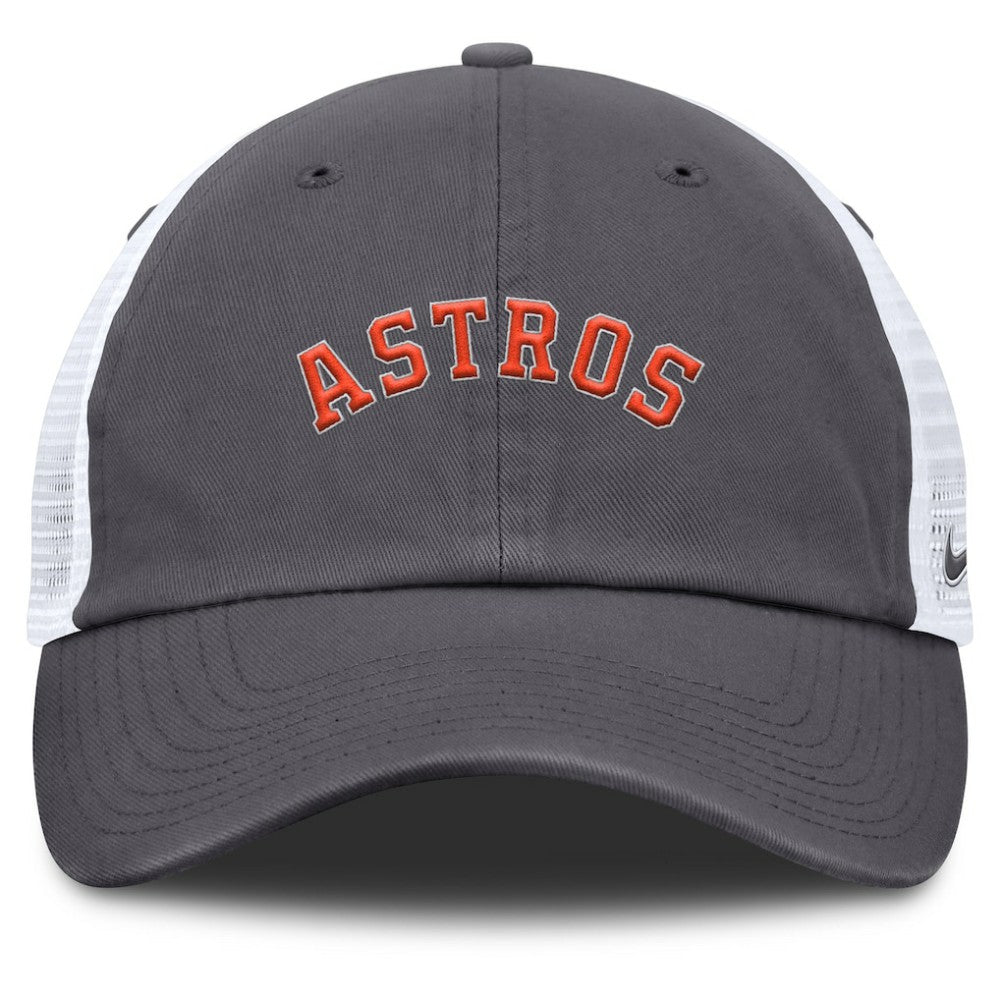 Houston Astros Nike Wordmark Club Adjustable Trucker Hat - MLB