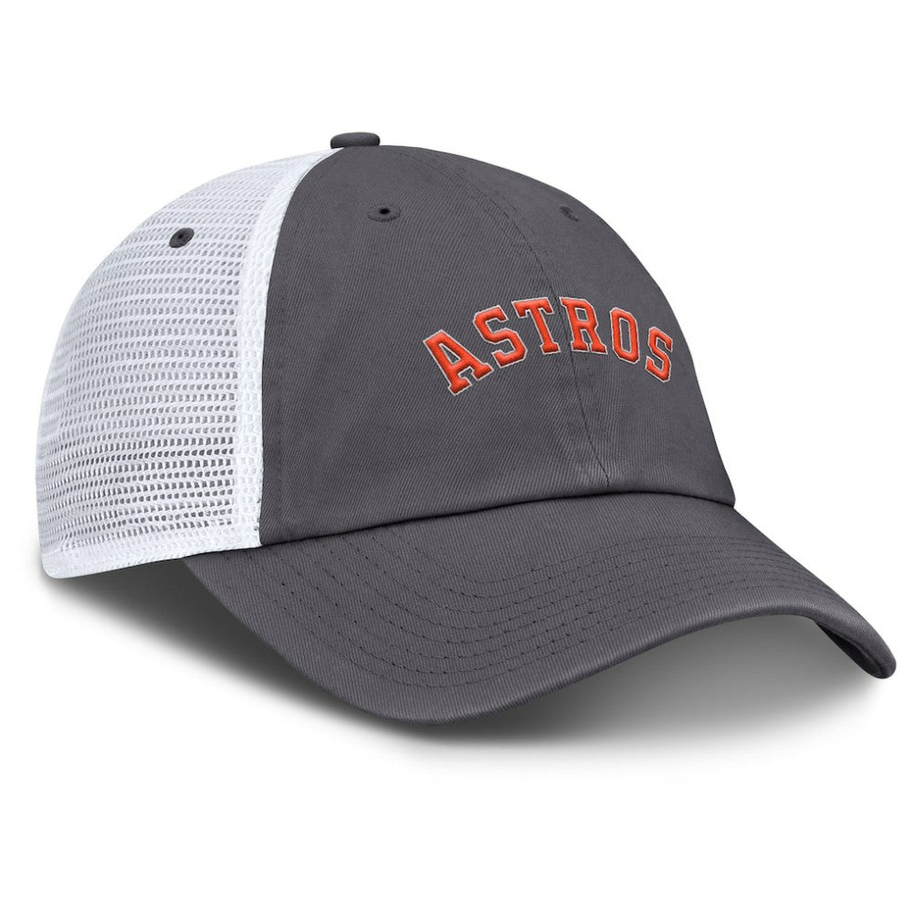 Houston Astros Nike Wordmark Club Adjustable Trucker Hat - MLB