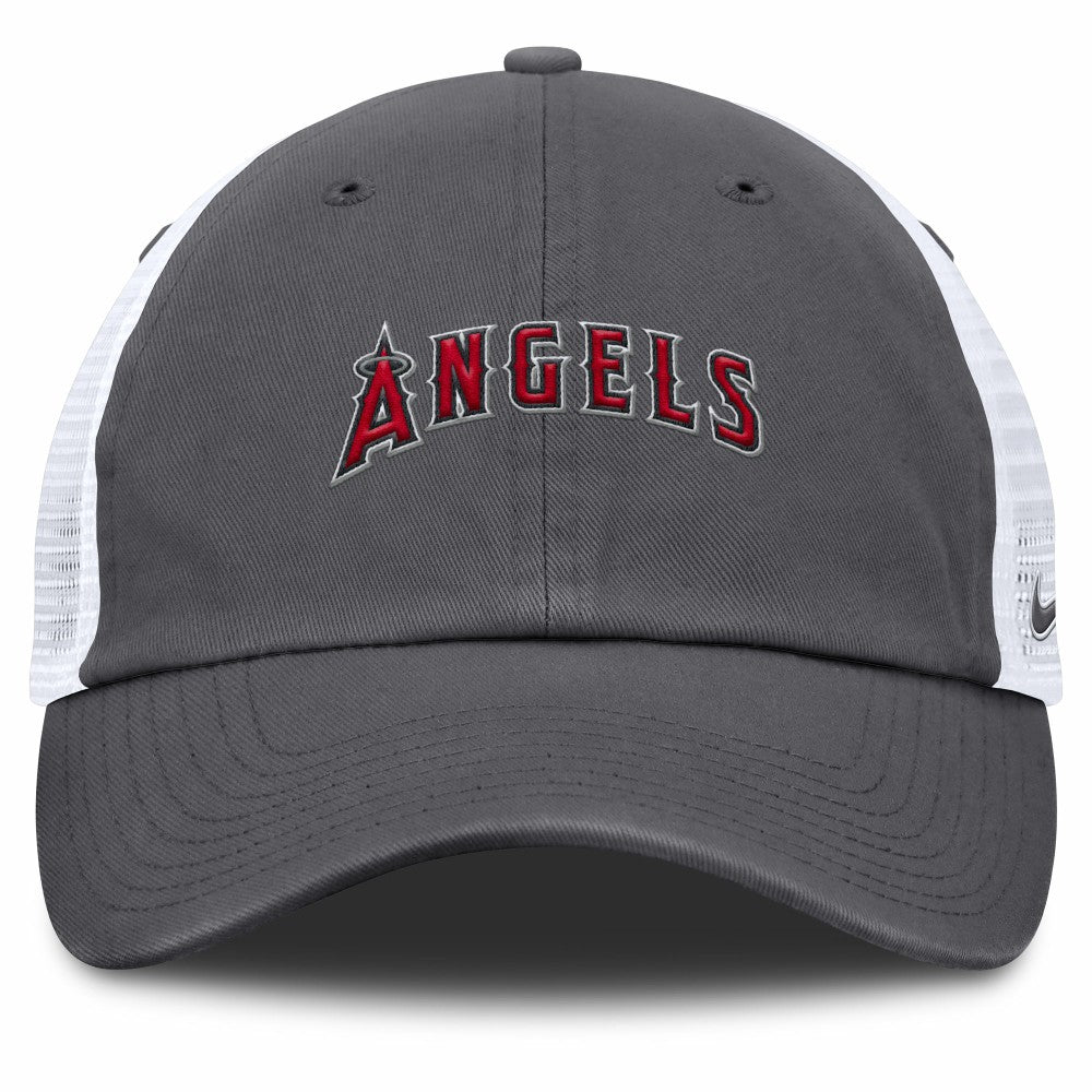Los Angeles Angels Nike Wordmark Club Adjustable Trucker Hat - MLB