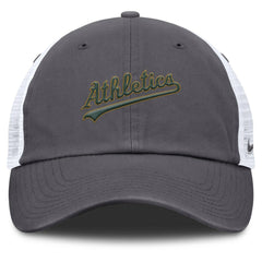 Athletics Nike Wordmark Club Adjustable Trucker Hat - MLB