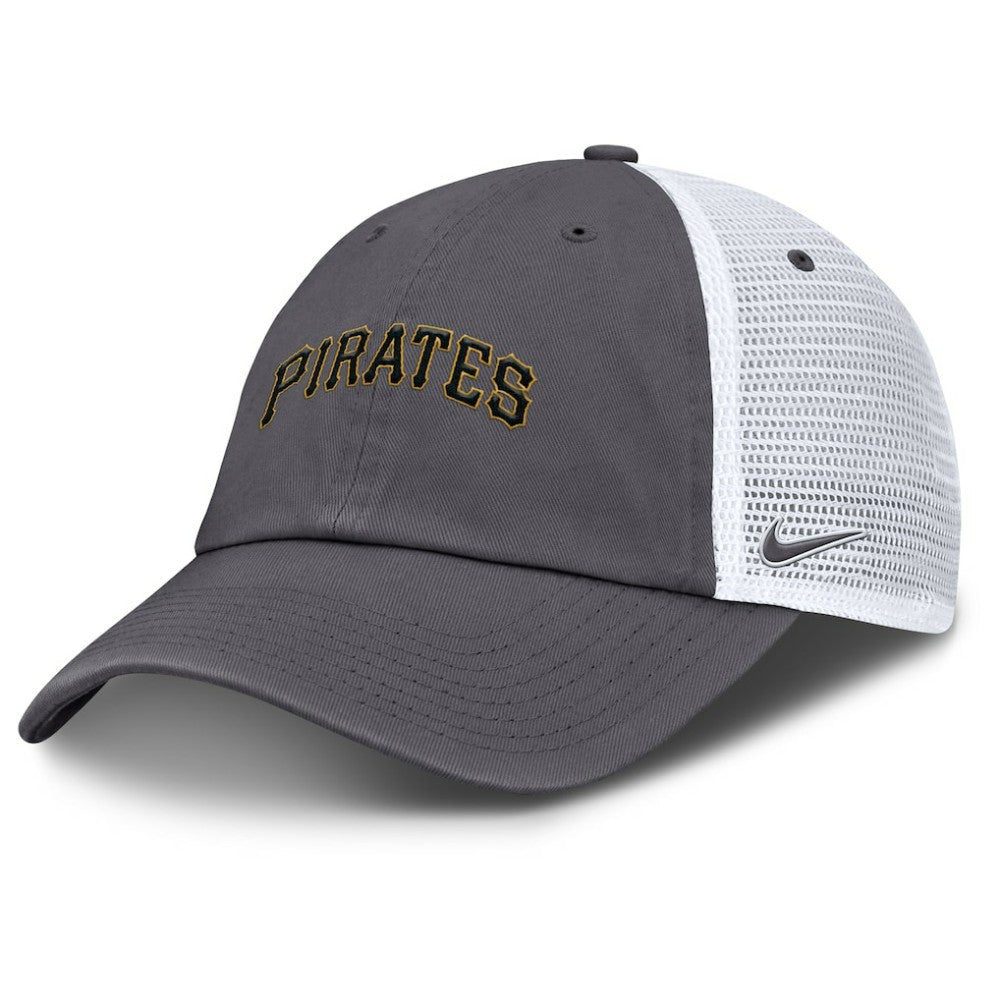 Pittsburgh Pirates Nike Wordmark Club Adjustable Trucker Hat - MLB