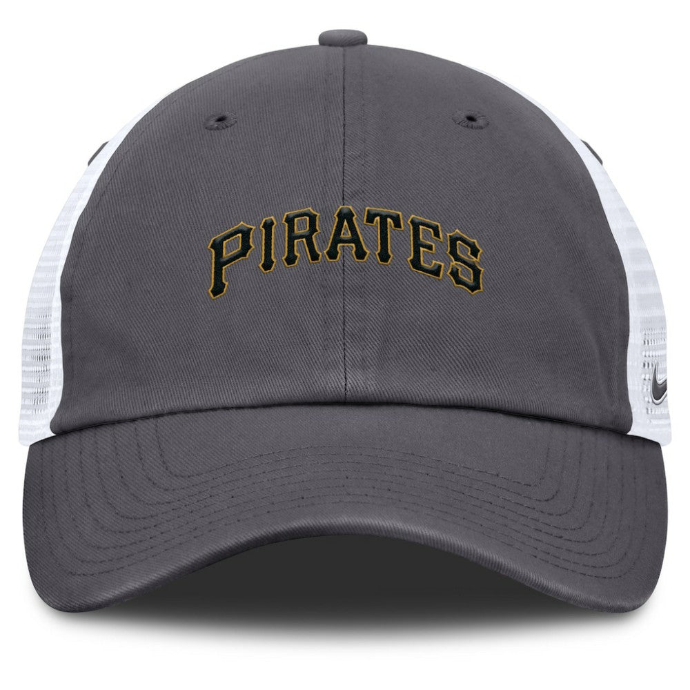 Pittsburgh Pirates Nike Wordmark Club Adjustable Trucker Hat - MLB