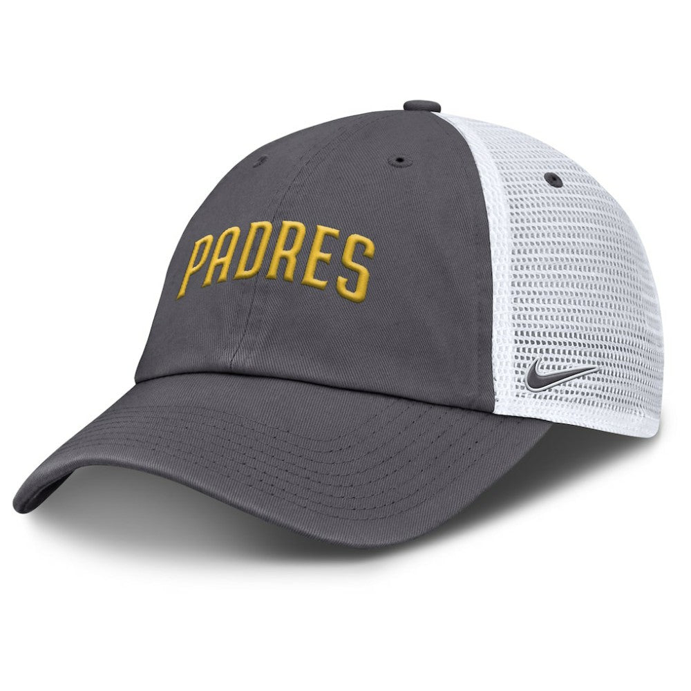 San Diego Padres Nike Wordmark Club Adjustable Trucker Hat - MLB