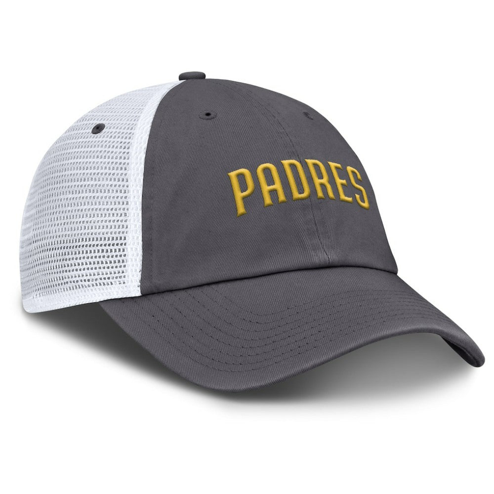 San Diego Padres Nike Wordmark Club Adjustable Trucker Hat - MLB