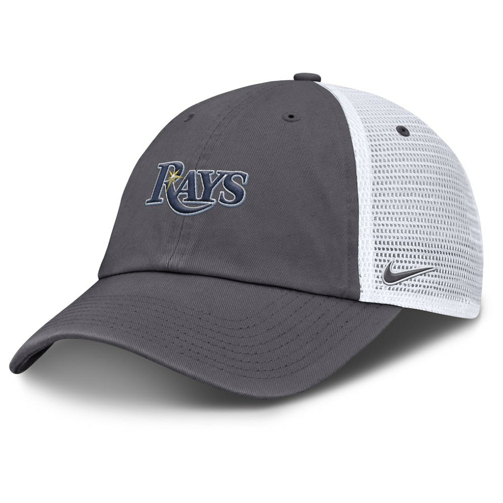 Tampa Bay Rays Nike Wordmark Club Adjustable Trucker Hat - MLB