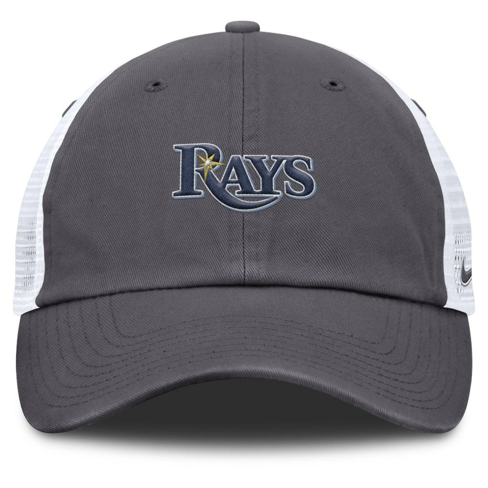 Tampa Bay Rays Nike Wordmark Club Adjustable Trucker Hat - MLB