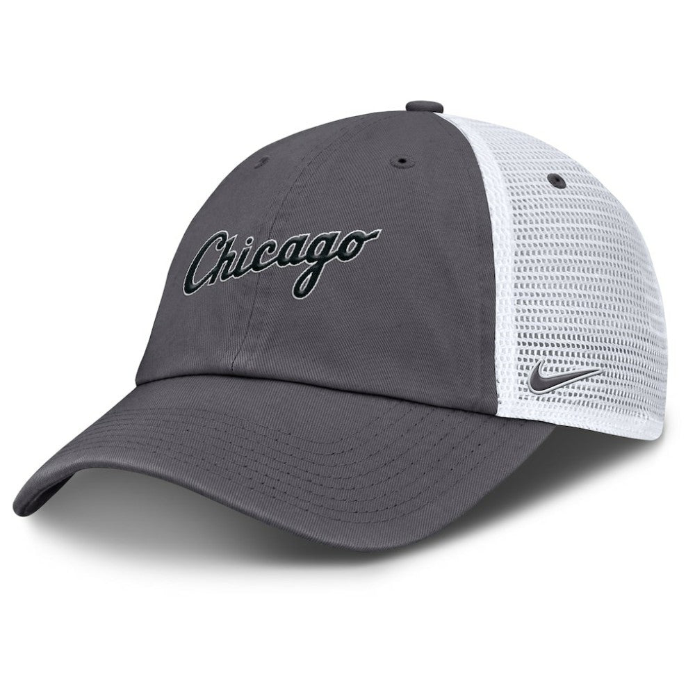 Chicago White Sox Nike Wordmark Club Adjustable Trucker Hat - MLB