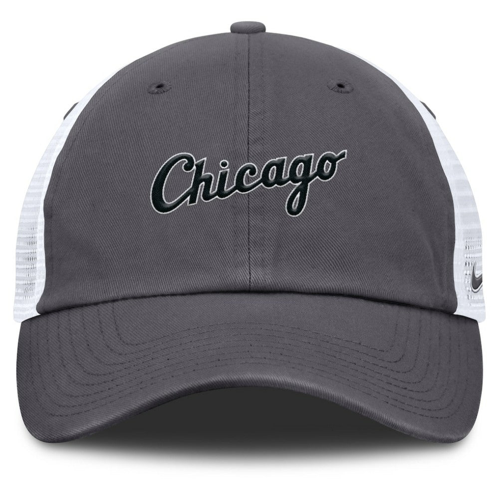 Chicago White Sox Nike Wordmark Club Adjustable Trucker Hat - MLB