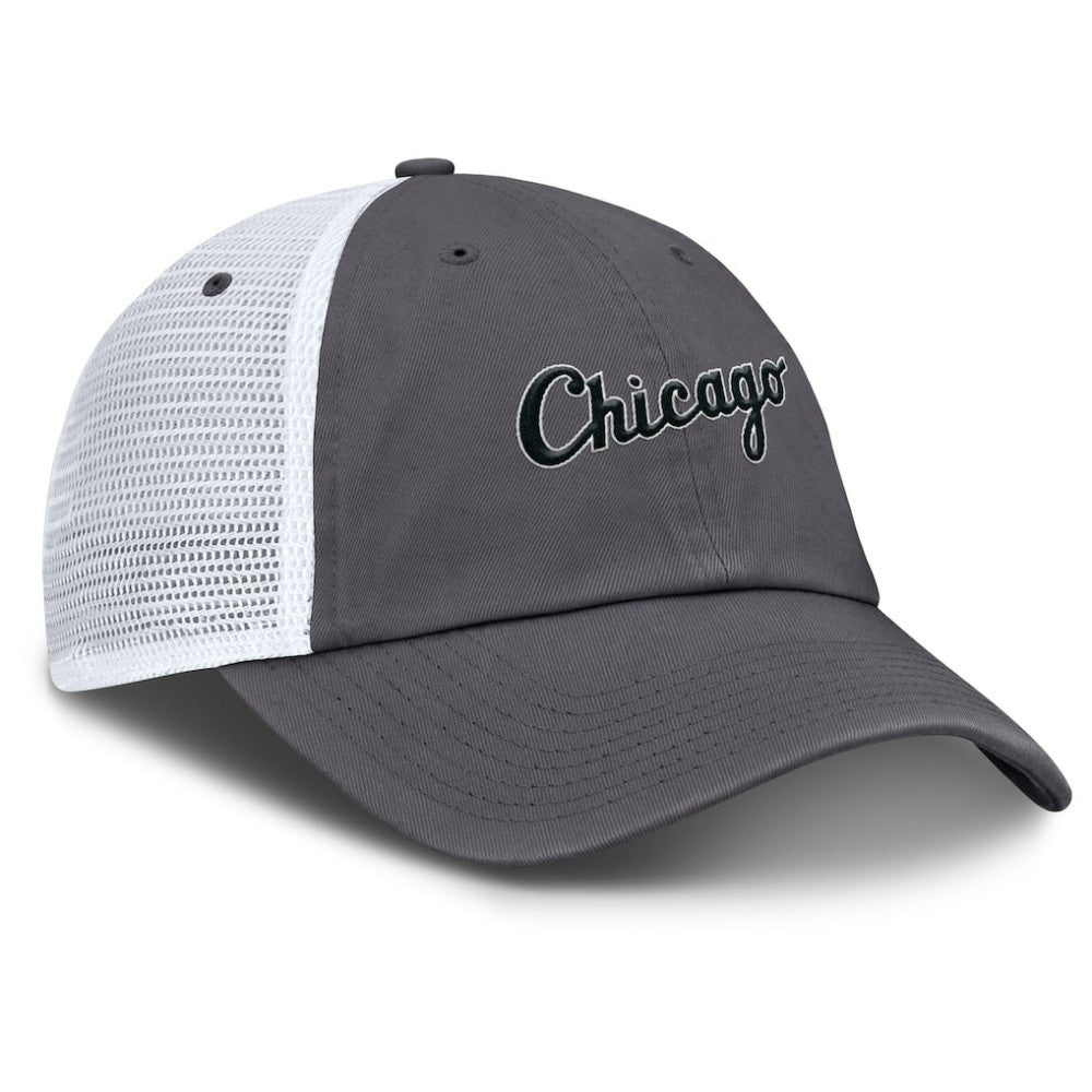 Chicago White Sox Nike Wordmark Club Adjustable Trucker Hat - MLB