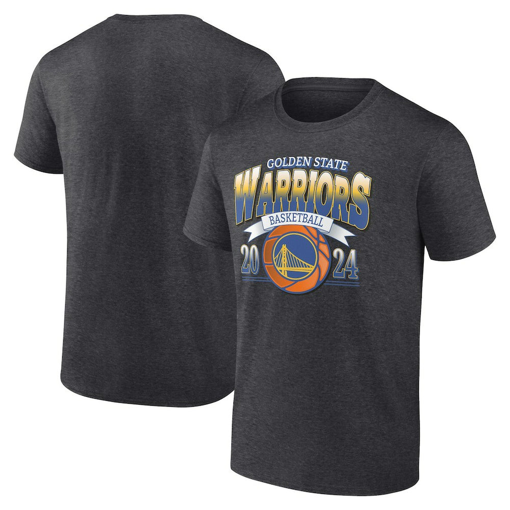 Golden State Warriors Fast Break Finisher T-Shirt Charcoal - NBA