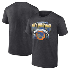 Golden State Warriors Fast Break Finisher T-Shirt Charcoal - NBA