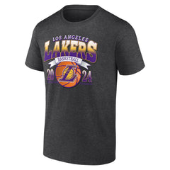 Los Angeles Lakers Fast Break Finisher T-Shirt Charcoal - NBA