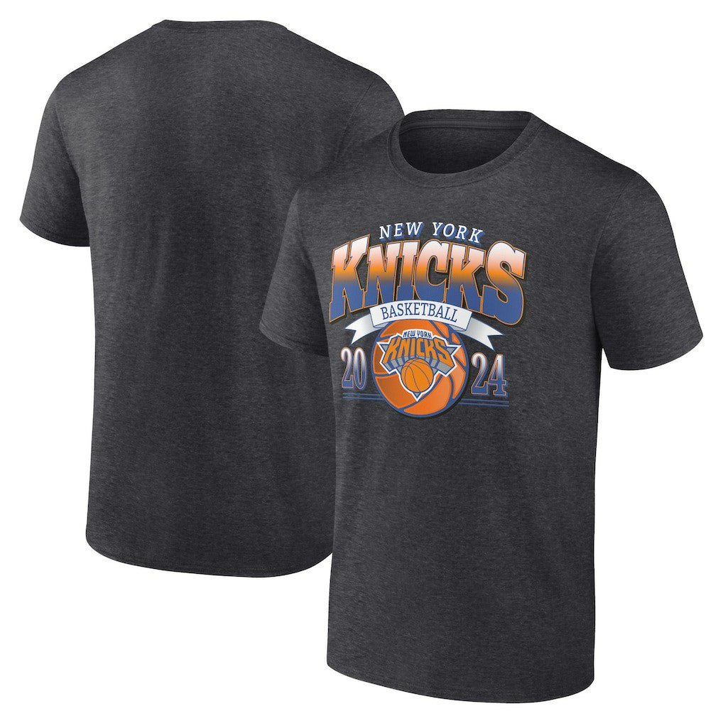 New York Knicks Fast Break Finisher T-Shirt Charcoal - NBA