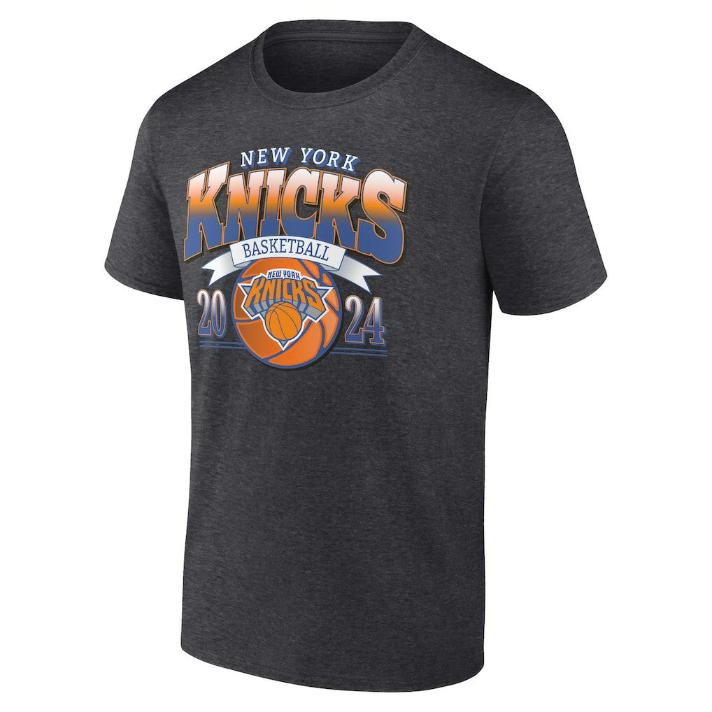 New York Knicks Fast Break Finisher T-Shirt Charcoal - NBA