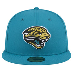 Jacksonville Jaguars New Era Throwback Logo Omaha 59FIFTY Fitted Hat Teal | NFL