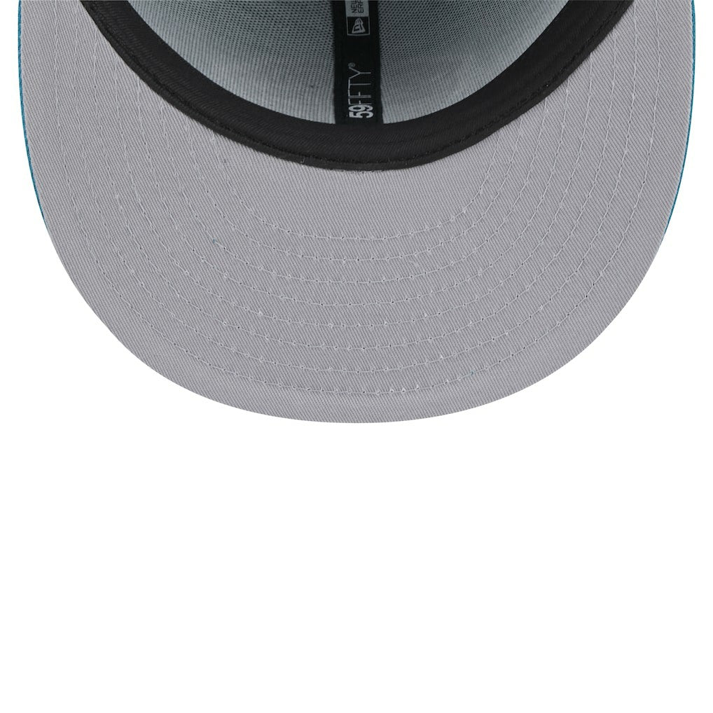 Jacksonville Jaguars New Era Throwback Logo Omaha 59FIFTY Fitted Hat Teal | NFL