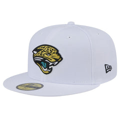 Jacksonville Jaguars New Era Throwback Logo Omaha 59FIFTY Fitted Hat White | NFL