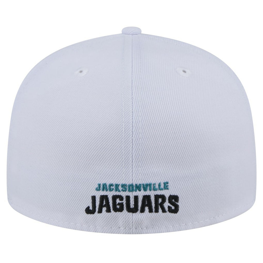 Jacksonville Jaguars New Era Throwback Logo Omaha 59FIFTY Fitted Hat White | NFL