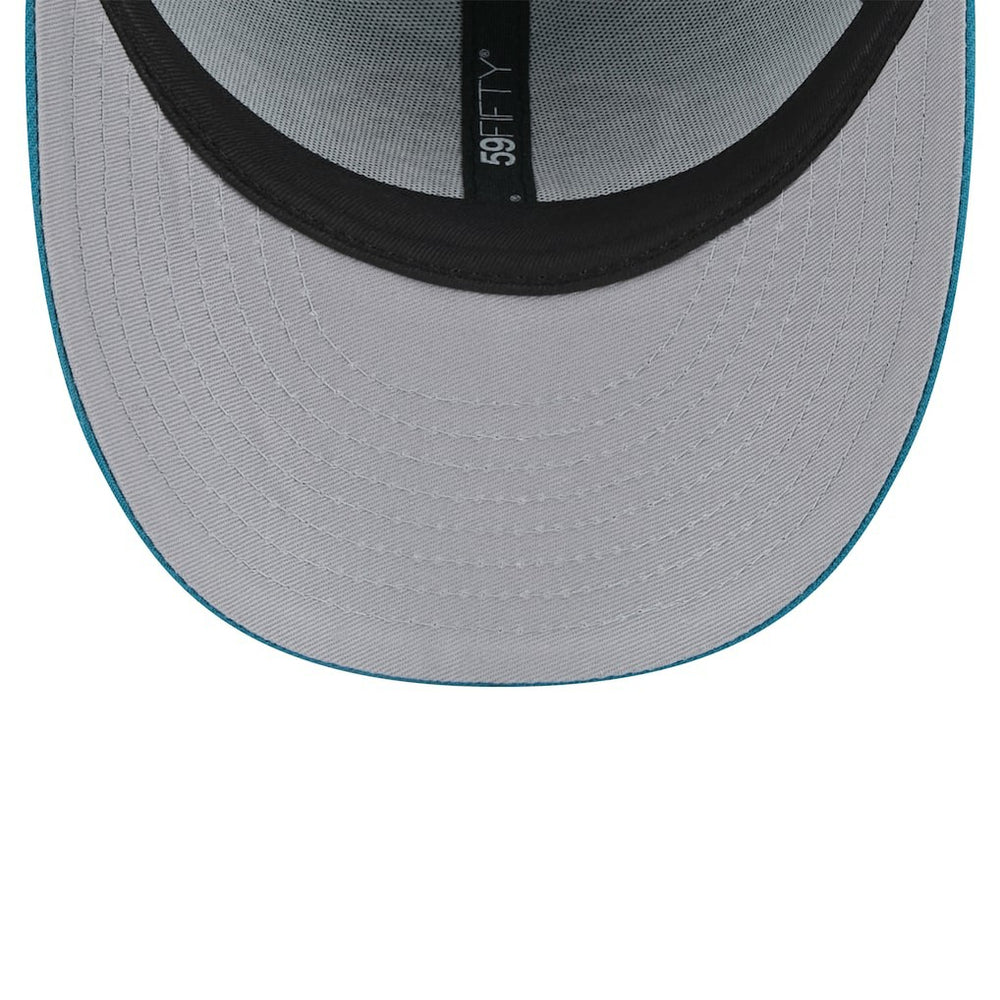 Jacksonville Jaguars New Era Throwback Logo Omaha Low Profile 59FIFTY Fitted Hat Teal | NFL