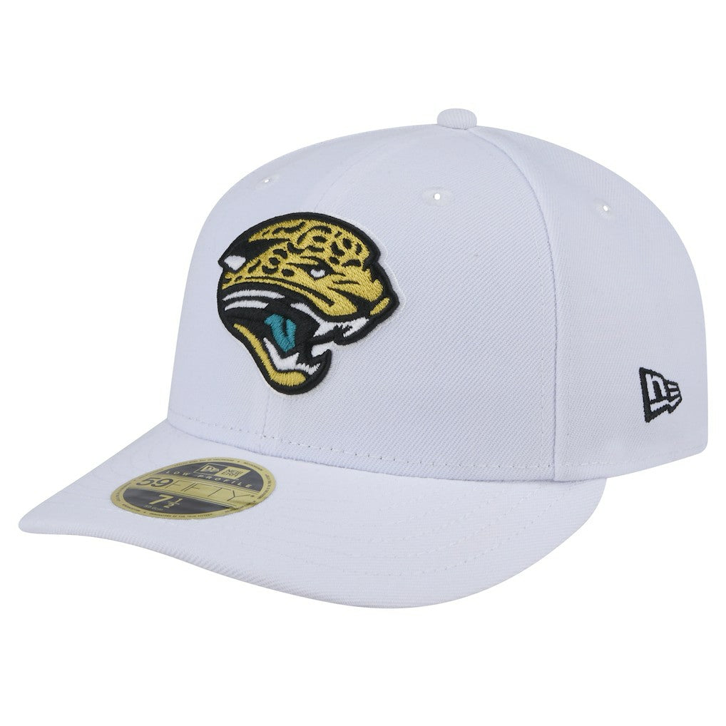Jacksonville Jaguars New Era Throwback Logo Omaha Low Profile 59FIFTY Fitted Hat White | NFL