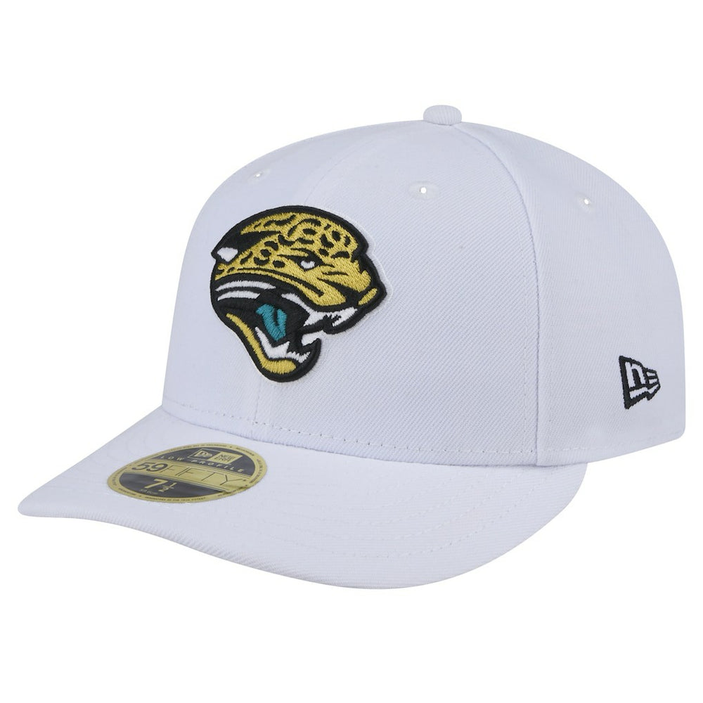 Jacksonville Jaguars New Era Throwback Logo Omaha Low Profile 59FIFTY Fitted Hat White | NFL