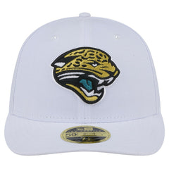 Jacksonville Jaguars New Era Throwback Logo Omaha Low Profile 59FIFTY Fitted Hat White | NFL