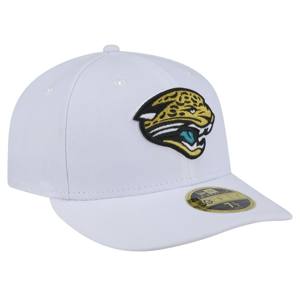 Jacksonville Jaguars New Era Throwback Logo Omaha Low Profile 59FIFTY Fitted Hat White | NFL