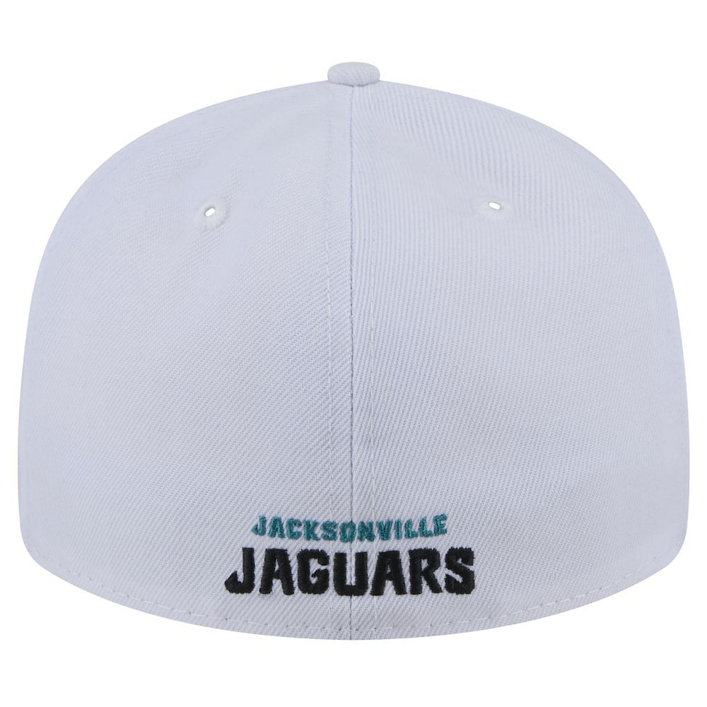 Jacksonville Jaguars New Era Throwback Logo Omaha Low Profile 59FIFTY Fitted Hat White | NFL