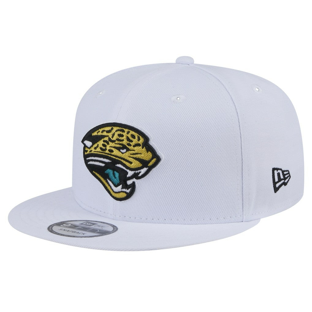 Jacksonville Jaguars New Era Throwback Logo Standard 9FIFTY Snapback Hat White | NFL
