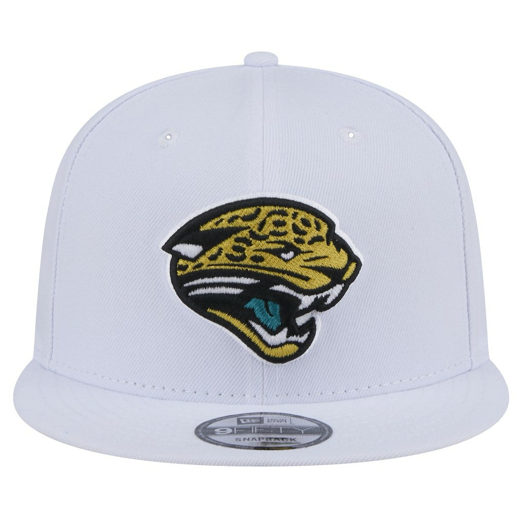 Jacksonville Jaguars New Era Throwback Logo Standard 9FIFTY Snapback Hat White | NFL