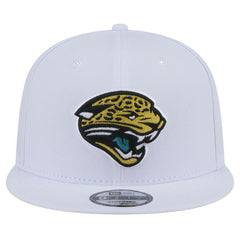 Jacksonville Jaguars New Era Throwback Logo Standard 9FIFTY Snapback Hat White | NFL