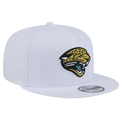 Jacksonville Jaguars New Era Throwback Logo Standard 9FIFTY Snapback Hat White | NFL