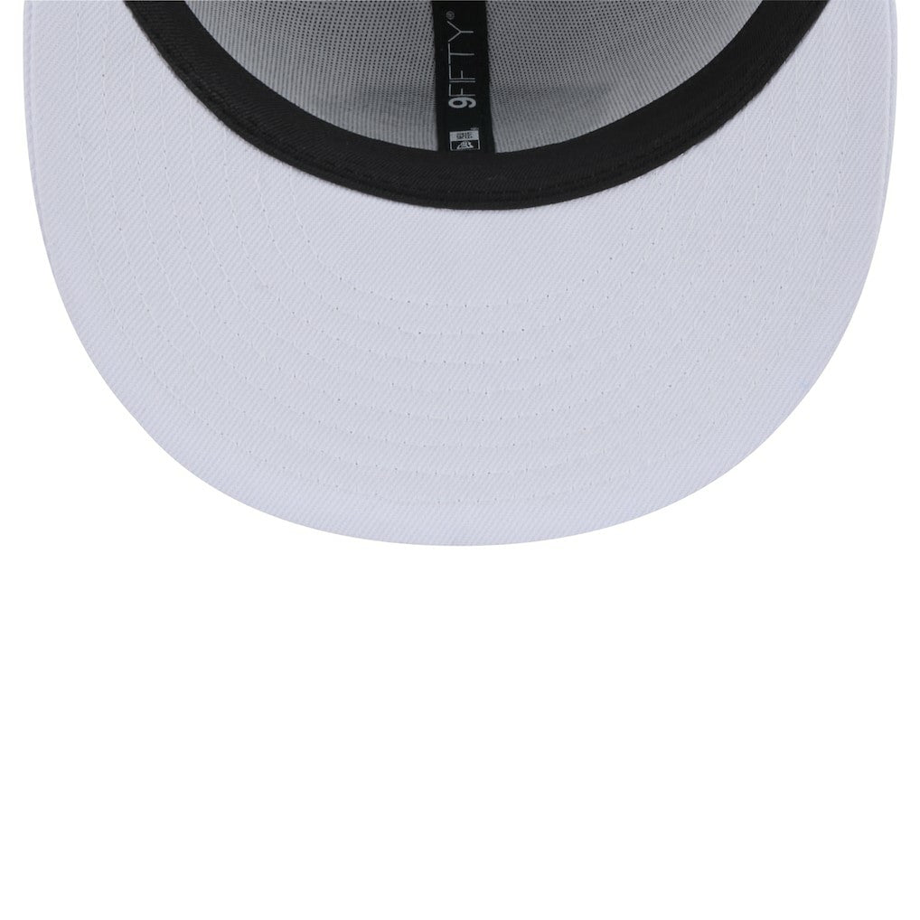 Jacksonville Jaguars New Era Throwback Logo Standard 9FIFTY Snapback Hat White | NFL