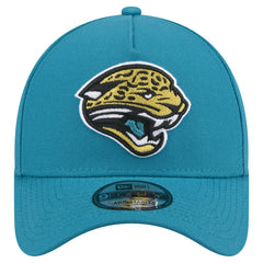 Jacksonville Jaguars New Era Throwback Logo Standard A-Frame 9FORTY Adjustable Hat Teal | NFL