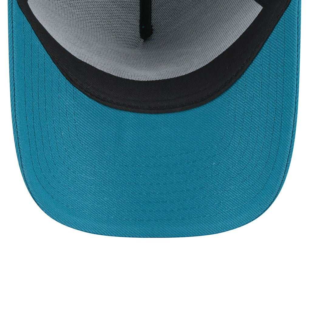 Jacksonville Jaguars New Era Throwback Logo Standard A-Frame 9FORTY Adjustable Hat Teal | NFL