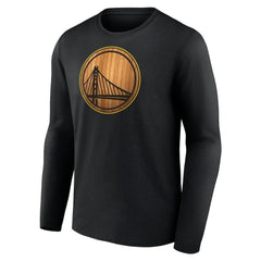 Golden State Warriors Hardwood Long Sleeve T-Shirt Black - NBA