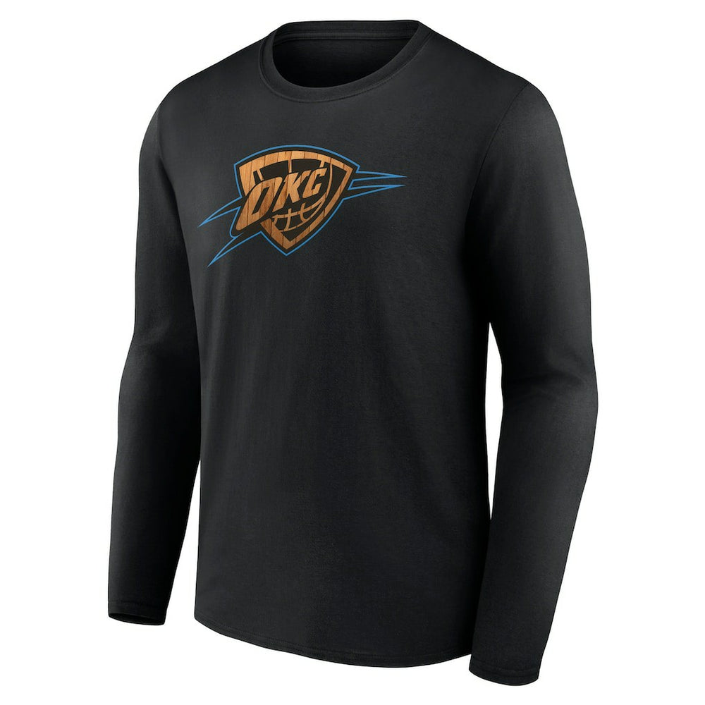 Oklahoma City Thunder Hardwood Long Sleeve T-Shirt Black - NBA