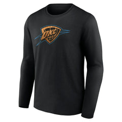 Oklahoma City Thunder Hardwood Long Sleeve T-Shirt Black - NBA