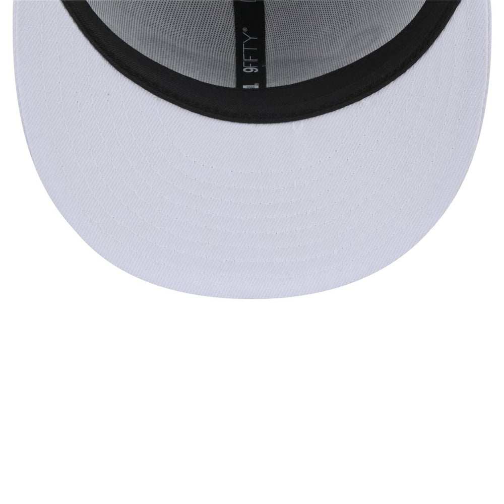 Jacksonville Jaguars New Era Throwback Crawl Standard 9FIFTY Snapback Hat White | NFL